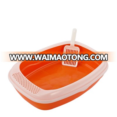 Top Quality Durable Cat Toilet Indoor Plastic Cat Litter Tray