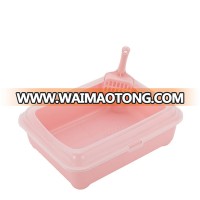 Factory Price Cat Toilet High Quality Cat Litter Clean Box With Rim