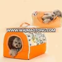 travel pet products portable dog kennel multifunction foldable dog house memory foam pet bed