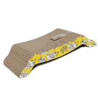 New design bed shape cardboard cat scratcher board,cat scratch pad