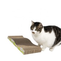 Pet Corrugated Cardboard with Catnip Cat Cardboard Sofa Ultimate Cat Scratcher Lounge Cat Scratch Board