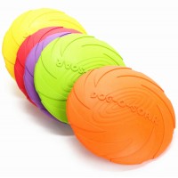 Eco-friendly Pet Product Natural Rubber Dog Training Toys Pet Flying disc