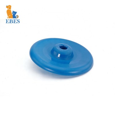 EBES wholesale custom logo recycled plastic pp dog flying disc pet sport toy with hole